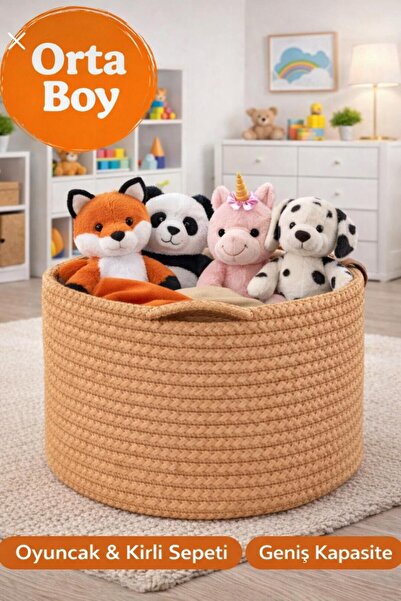 SERENALP Многофункционална плетена кошница за организиране, кошница за играчк...