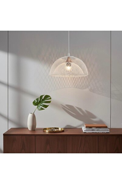 Genel Markalar BEYAZ RENK TEKLİ SARKIT SEPET AVİZE