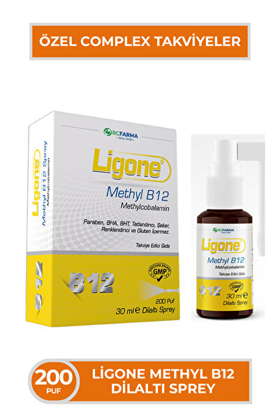 Ligone Mthyl B12 Sprey Aromasız Sıvı Form 30lu