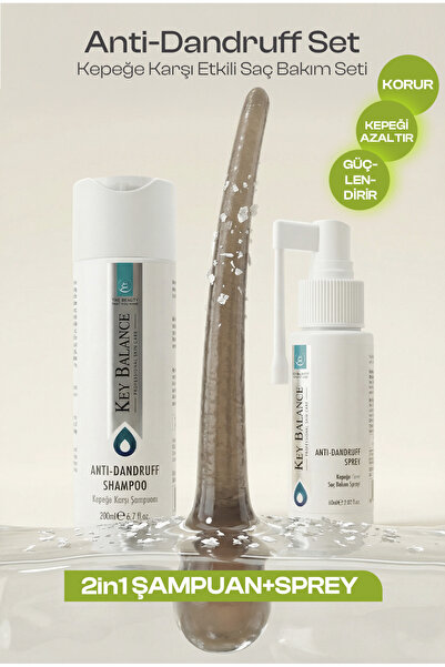 keybalance sağlık ve form KeyBalance Kepeğe Karşı Etkili Saç Bakım Seti – Şam...