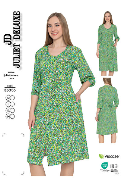 Juliet Deluxe Rochie de vară cu model din țesătură din viscoză 35035