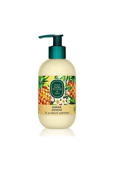 Eyüp Sabri Tuncer لوشن لليدين والجسم بزيت الزيتون الطبيعي بالأناناس هاواي 280 مل