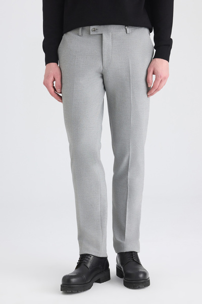 D'S Damat Ds Damat 4 Drop Gray Fabric Trousers