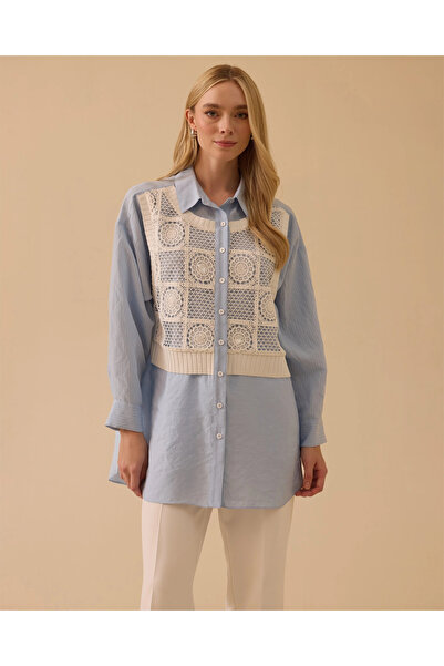 SCL Katmanlı Dantel Detaylı Tunik