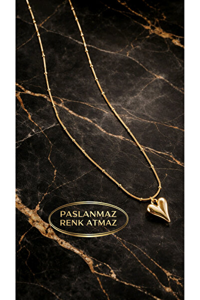 stainless steell قلادة نسائية من الفولاذ المقاوم للصدأ 316 L ذهبية اللون على ...