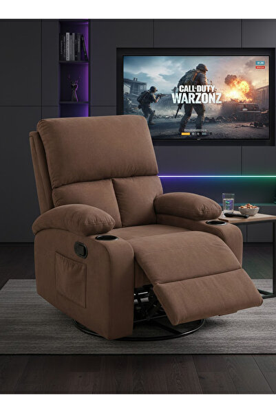 M SMART Luxury Rocking Swivel Recliner Chair - Lazy Boy Chair with Cup Holder...