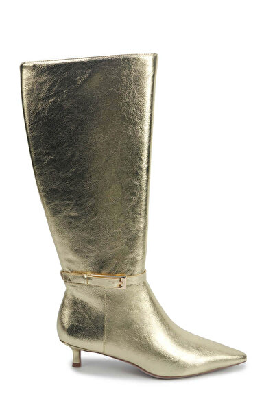 Nine West SHONDA 5PR Altın Kadın Topuklu Çizme