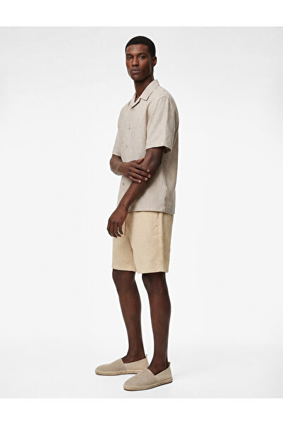 Koton Pantaloni scurți din bumbac, brodați, cu șnur în talie și buzunare