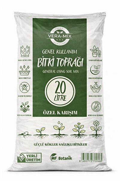 MF Botanik Vera Genel Kullanım İthal Bitki Toprağı 20 Litre – İthal Yosun Tor...