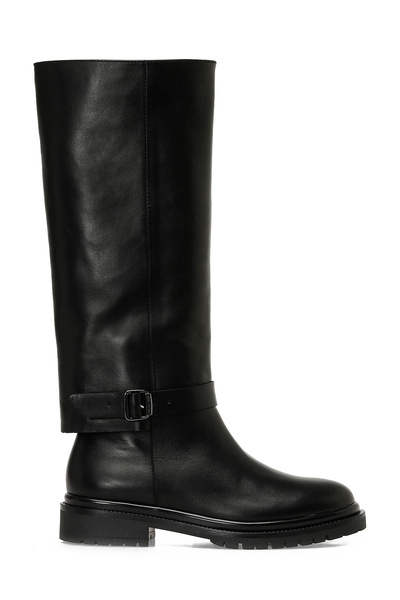 Nine West OVELA 5PR Черни дамски равни ботуши