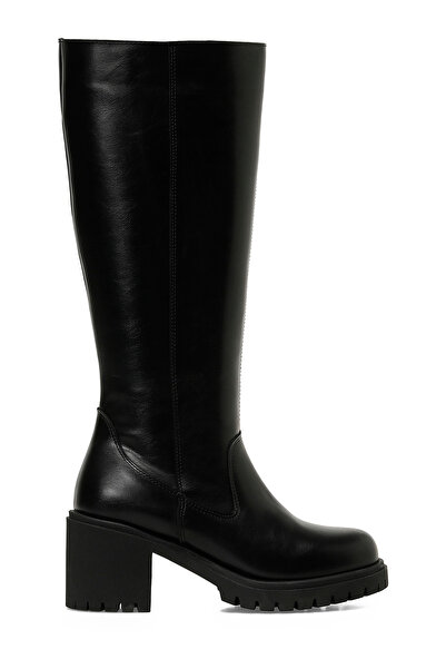 Butigo 25K-6009 5PR Siyah Kadın Topuklu Çizme