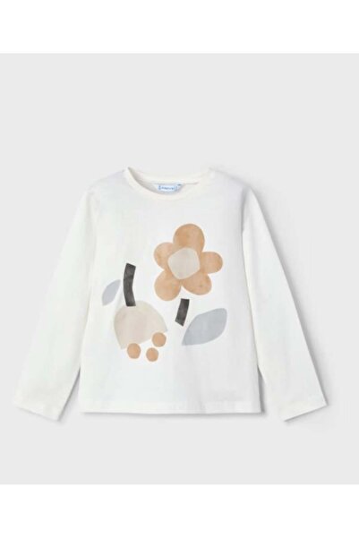 MAYORAL KIZ ÇOCUK 3017 ÇİÇEKLİ UZUN KOL TİŞÖRT GKM0214
