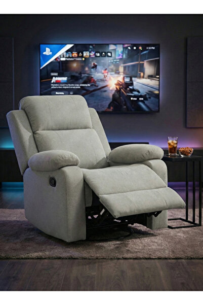 M SMART Elegant Swivel Rocking Recliner Chair - Lazy Boy Chair up to 150° Bac...