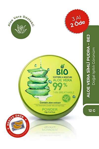 Bio Asia Aloe Vera Pudra – Yağ Kontrolü Sağlayan, Gözenek Gizleyen Hafif Matl...