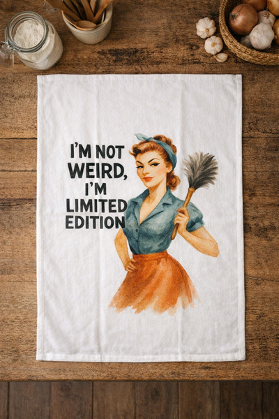 Typoniq منشفة مطبخ دارسي قطنية مكونة من قطعتين (40×50 سم)