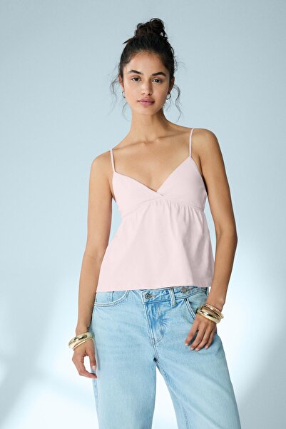 Bershka Fırfırlı askılı top