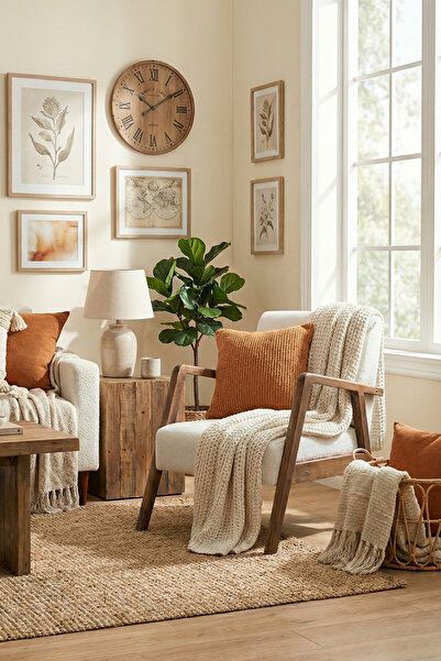 Zem Pavia Berjer Ceviz Ahşap, Kırık Beyaz