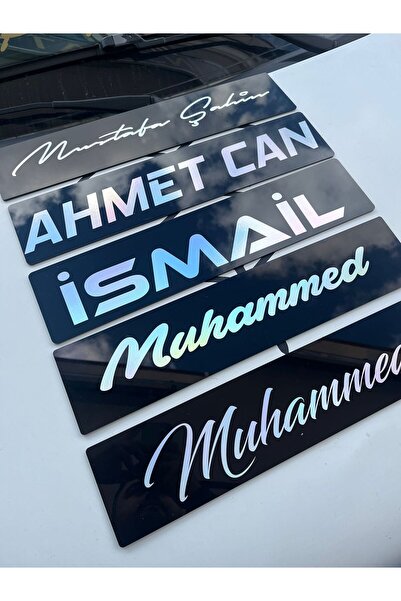 VİPPLAKALIK KUPON DEKOR PLAKA İSİMLİ HOLOGRAMLI 1 ADET