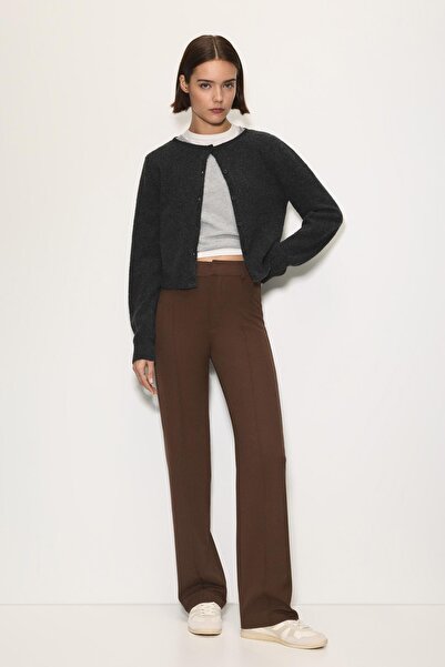 Pull & Bear Dikiş detaylı kumaş pantolon