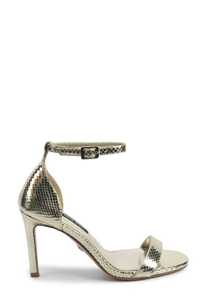 Nine West صندل نسائي بكعب ذهبي ISLA2 5PR