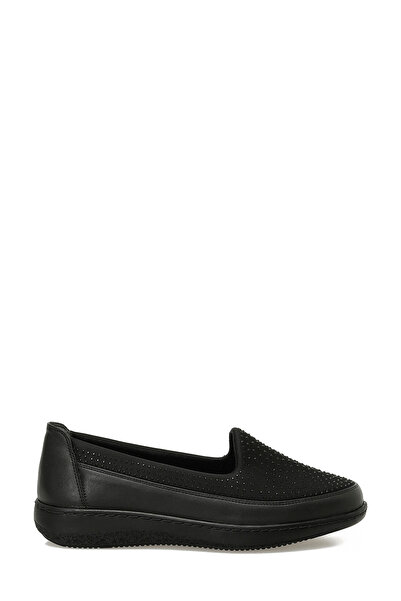 Polaris 167036.Z5PR Crne ženske ravne cipele