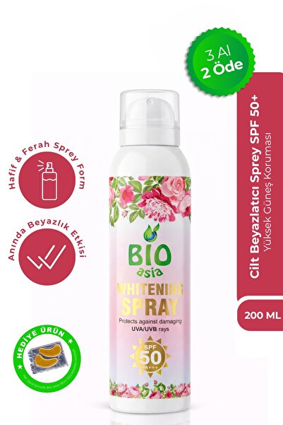 Bio Asia Beyazlatıcı Vücut Spreyi – Anında Aydınlık Görünüm Veren & Cilt Tonu...