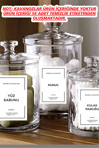 Kt Grup 56 Pieces Bathroom Cleaner - Detergent - Personal Care Label 7x10cm