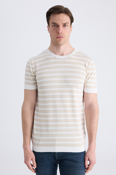 D'S Damat Ds Damat Slim fit Ljetna pletena odjeća od kamena T-shirt