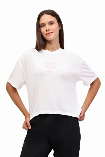 lumberjack WL 11SORANGA YOG1-3 5PR Γυναικείο κοντομάνικο μπλουζάκι εκρού