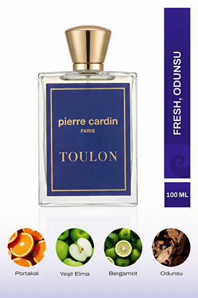 Pierre Cardin Toulon EDT Erkek Parfüm 100 ml|Odunsu, Fresh|Yeşil Elma, Portak...