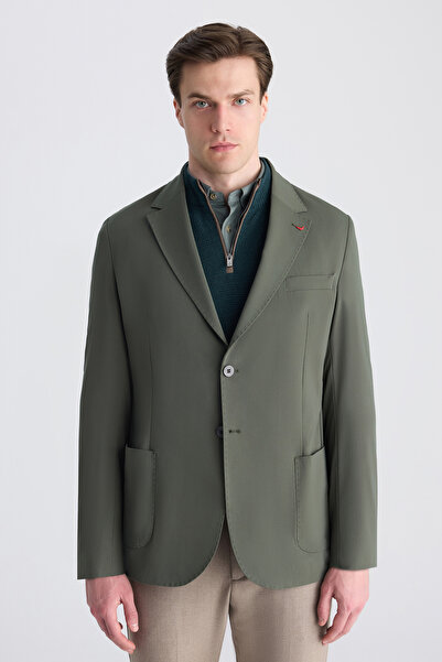 D'S Damat Ds Damat Comfort Khaki Plain Fabric Jacket