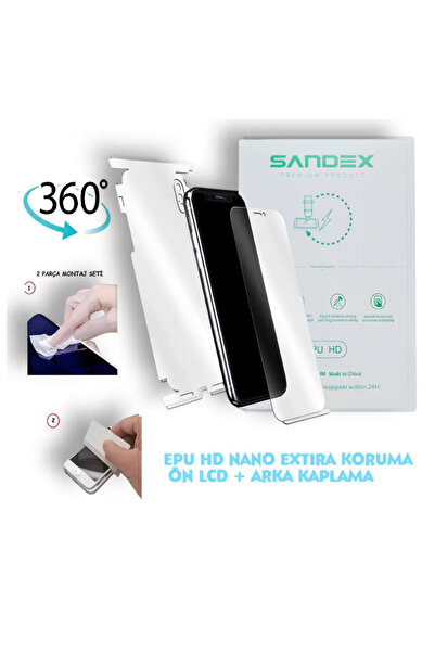 tkgz HONOR X7 2022 NANO Ön Ekran + Full Arka Kaplama SET Esnek ULTRA İnce - S...