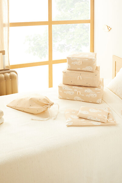 Ocean Home Textile 6'lı Sevimli Balina Valiz Düzenleyici Bavul Içi Organizer ...