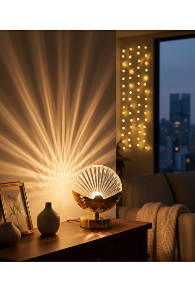 ledison مصباح طاولة كريستال LED