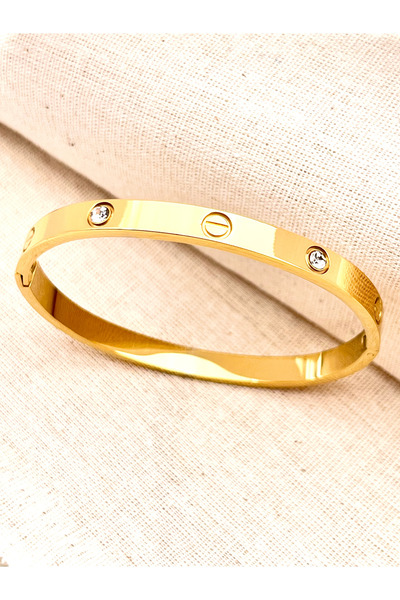 Siya Silver Anti-Tarnish Steel Model Bracelet with Stones