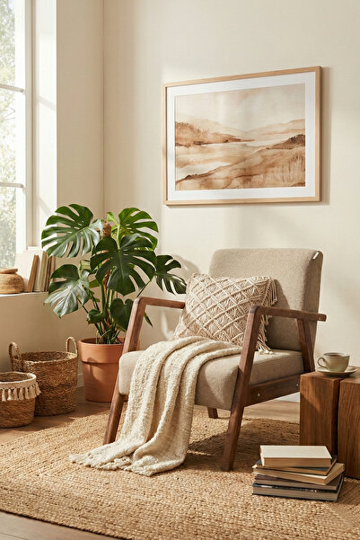 Zem Pavia Berjer Ceviz Ahşap, Sütlü Kahve