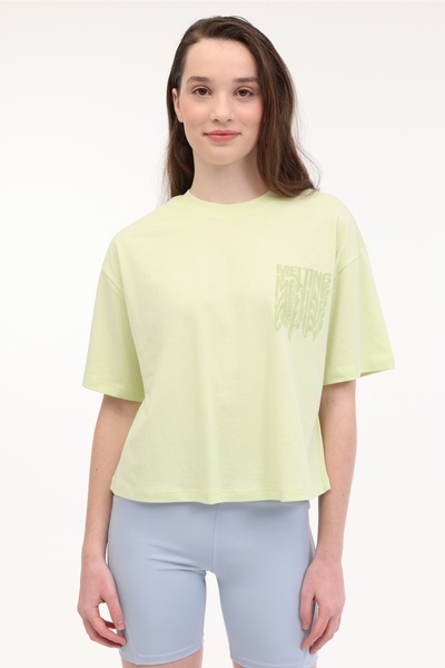 lumberjack WL YASHI 11F213 5FX Sarı Kadın Kısa Kol T-Shirt