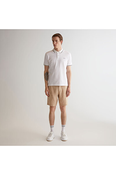 Gant Erkek Bej Relaxed Fit Keten Şort