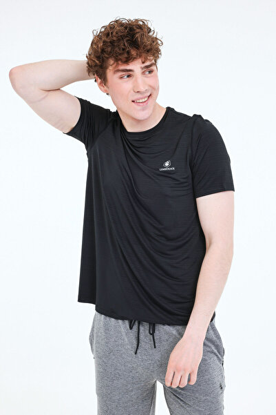 lumberjack ML TIM 11ELG1010 5FX Μαύρο ανδρικό κοντομάνικο μπλουζάκι