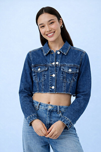 HAKKE Cropped Denim CEKET