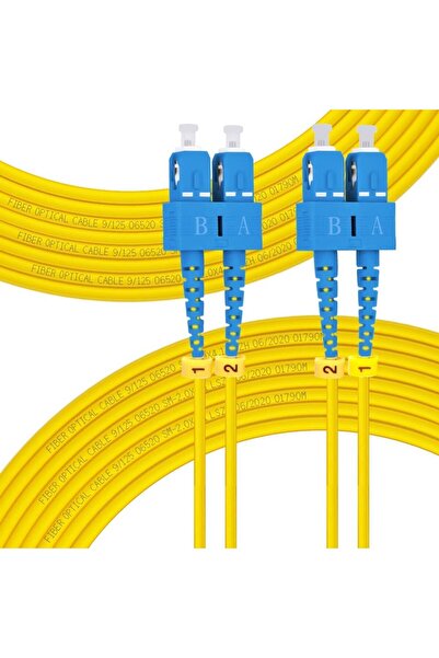 Fiber Optik Kablo 5 Metre SC/upc-SC/upc Single Mode 2.0mm 50/125 Os2 Lszh Duplex Patch Cord