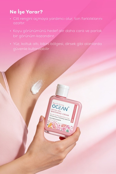 Ocean Dış Genital Bölge Beyazlatıcı FLASH EFFECT Krem ( Yüz, Koltuk Altı, Bikini Bölgesi, Dirsek)