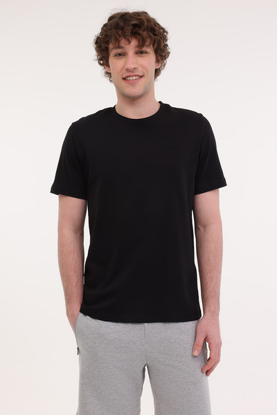 lumberjack MB CT102 C NK T-SH 5FX Crna muška majica kratkih rukava T-shirt