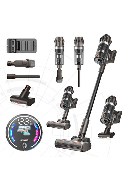 Samus Aspirator fără fir Cyclone Ultra Pro 2 în 1, Putere motor 600 W, Putere...