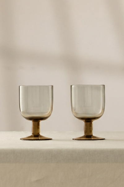 Rakle مجموعة شادو المصنوعة يدويًا من كوبين للآيس كريم ذات اللون البني 320 سم ...