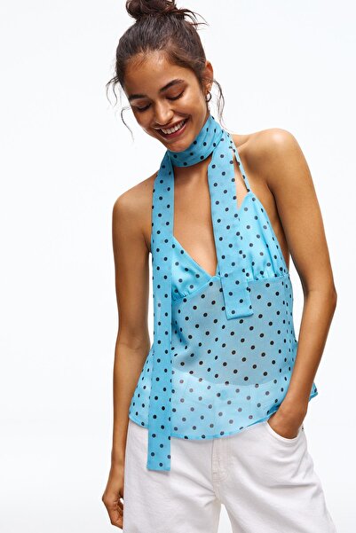 Bershka Puantiye desenli askılı top