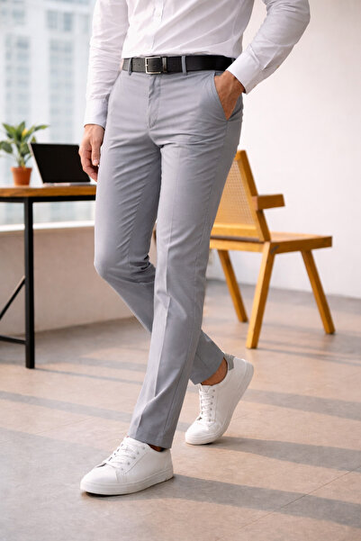 WE&ME بنطلون رجالي بقصة ضيقة من الليكرا - تصميم مرن ومريح