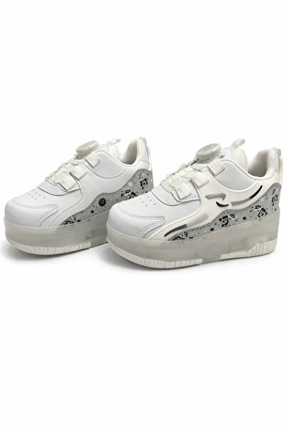 Matilla Işıklı Patenli Çocuk Ayakkabı Tekerlekli Spor Ayakkabı, Işıklı Kız Pa...