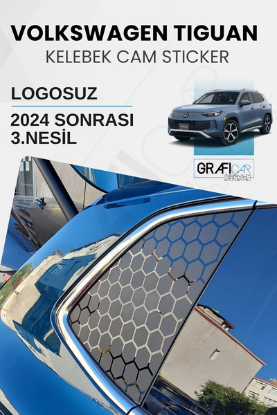 GRAFİCAR مجموعة ملصقات زجاج السيارة فولكس فاجن تيجوان (الجيل الثالث) المتوافق...