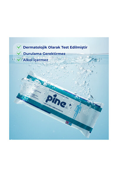 Pine 12 Paket 50'li Vücut Temizleme Havlusu